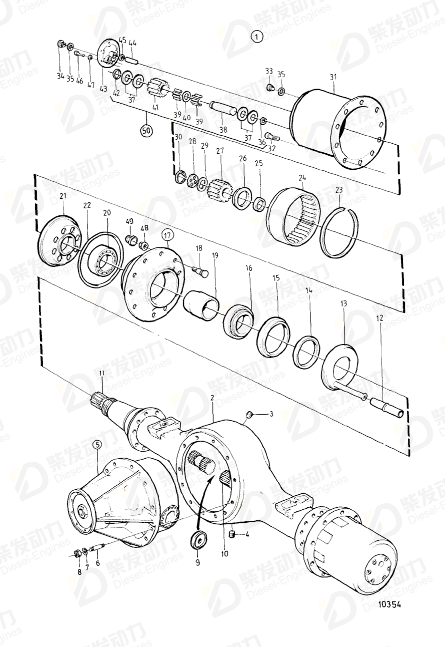 VOLVO Axle shaft 1523089 Drawing